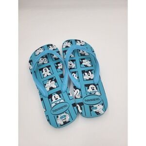 Havaianas Blue Disney Mickey Mouse Flip Flops Sandals 9/10W 8M